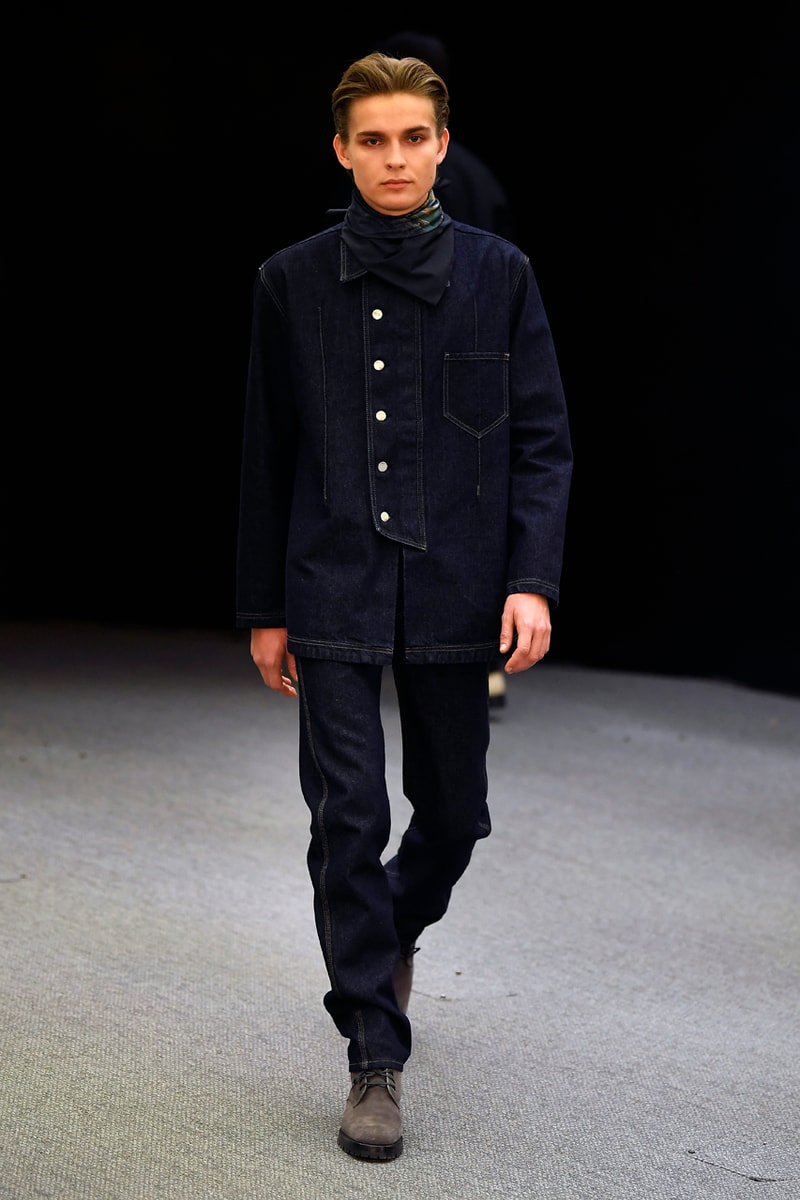 Namacheko Fall/Winter 2020 Runway Collection Paris Fashion Week Gagosian Gallery Gregory Crewdson “Somnambulism” Photographs America Suburbia Capes Dresses Jackets Coats Sweatshirts Shirts 