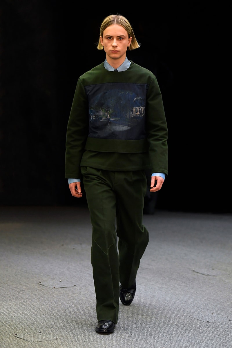 Namacheko Fall/Winter 2020 Runway Collection Paris Fashion Week Gagosian Gallery Gregory Crewdson “Somnambulism” Photographs America Suburbia Capes Dresses Jackets Coats Sweatshirts Shirts 