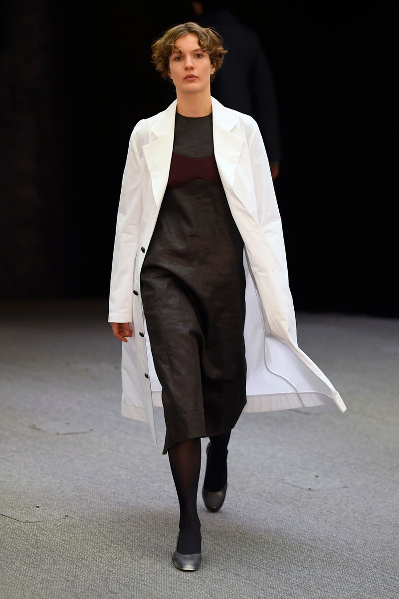 Namacheko Fall/Winter 2020 Runway Collection Paris Fashion Week Gagosian Gallery Gregory Crewdson “Somnambulism” Photographs America Suburbia Capes Dresses Jackets Coats Sweatshirts Shirts 