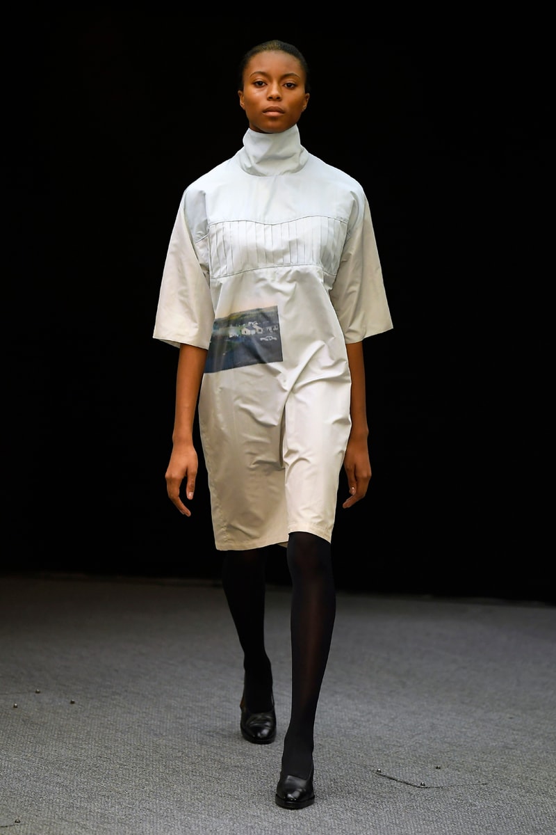 Namacheko Fall/Winter 2020 Runway Collection Paris Fashion Week Gagosian Gallery Gregory Crewdson “Somnambulism” Photographs America Suburbia Capes Dresses Jackets Coats Sweatshirts Shirts 