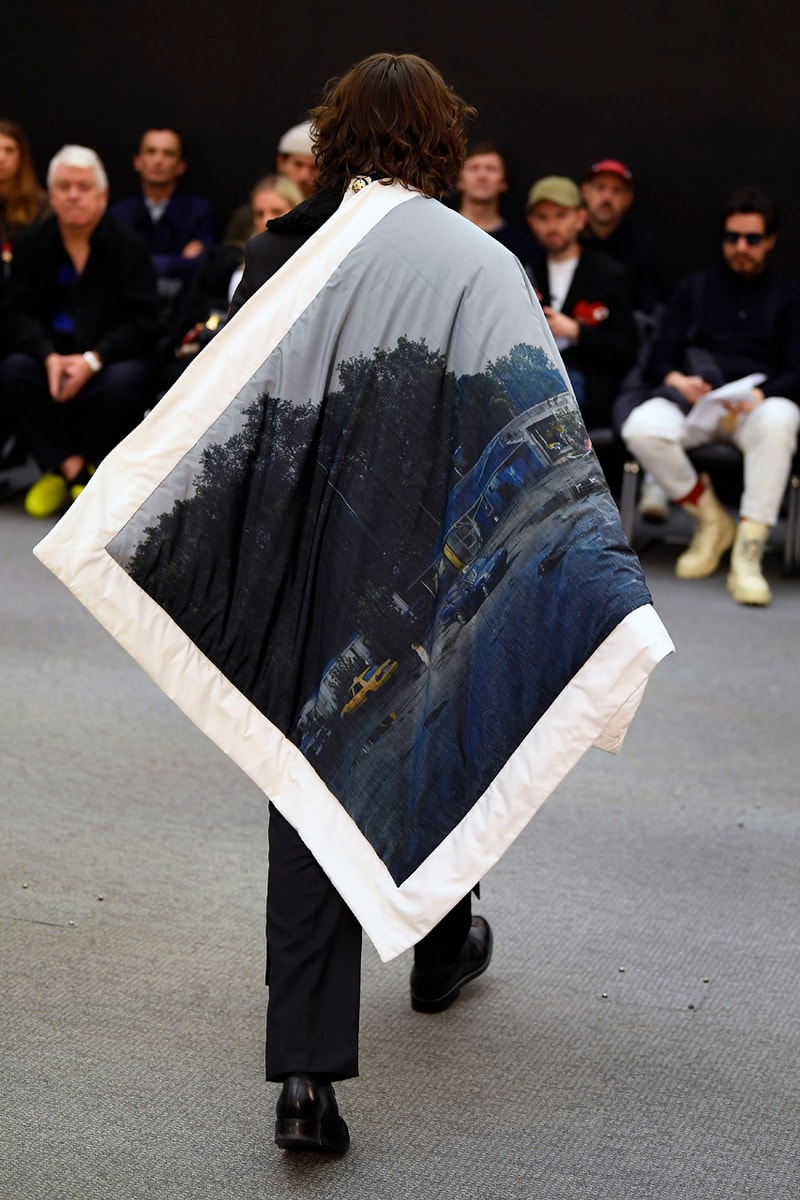 Namacheko Fall/Winter 2020 Runway Collection Paris Fashion Week Gagosian Gallery Gregory Crewdson “Somnambulism” Photographs America Suburbia Capes Dresses Jackets Coats Sweatshirts Shirts 