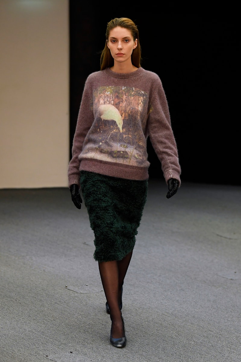 Namacheko Fall/Winter 2020 Runway Collection Paris Fashion Week Gagosian Gallery Gregory Crewdson “Somnambulism” Photographs America Suburbia Capes Dresses Jackets Coats Sweatshirts Shirts 