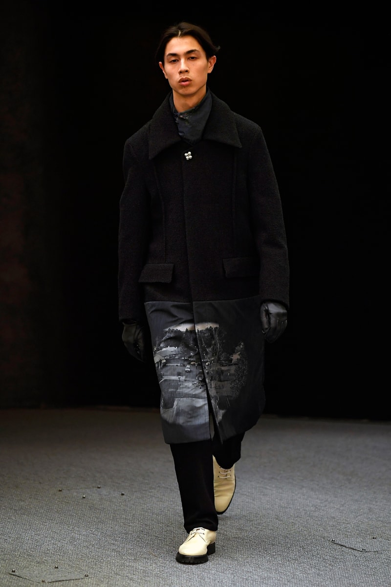 Namacheko Fall/Winter 2020 Runway Collection Paris Fashion Week Gagosian Gallery Gregory Crewdson “Somnambulism” Photographs America Suburbia Capes Dresses Jackets Coats Sweatshirts Shirts 