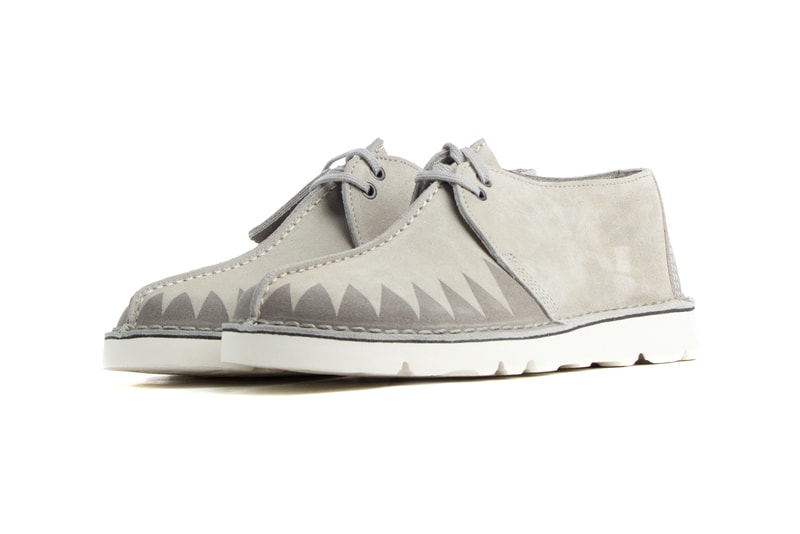 neighborhood clarks wallabee low desert trek gore tex deserttrek black white grey release date info photos price