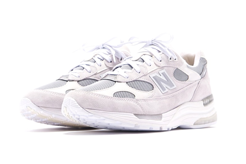 NBM992NC new balance white tonal 992 sneakers shoes kith 