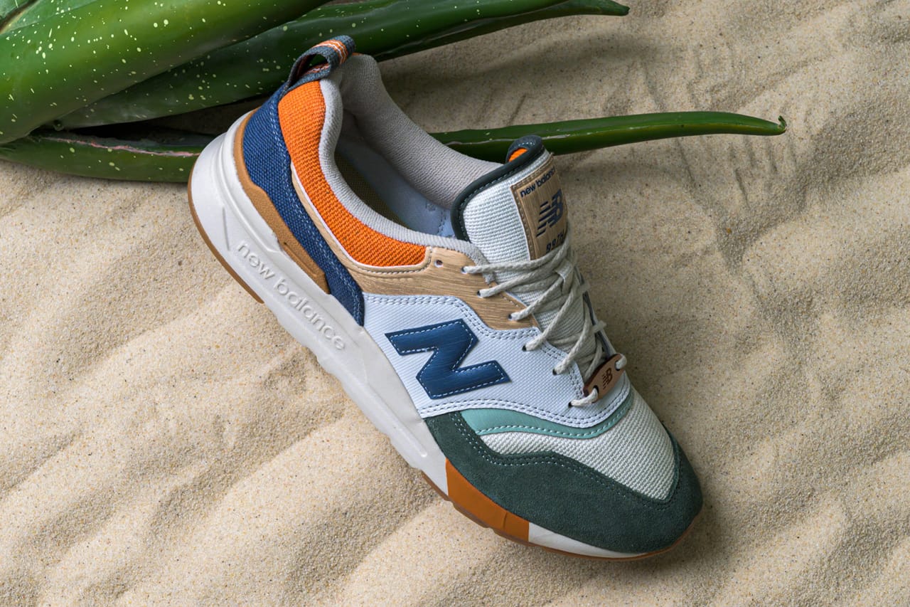 blue and green new balance