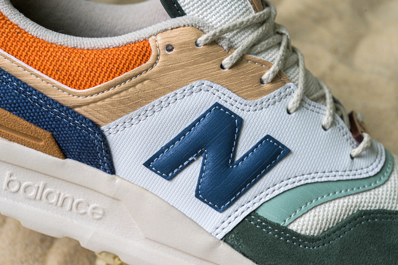 New Balance CM997HAN Slate Green Stone Blue shoes sneakers footwear runners trainers kicks Fearlessly Independent Since 1906 American ballistic nylon wood tan earth tone
