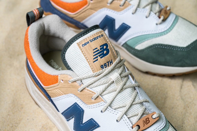 New Balance CM997HAN Slate Green Stone Blue shoes sneakers footwear runners trainers kicks Fearlessly Independent Since 1906 American ballistic nylon wood tan earth tone