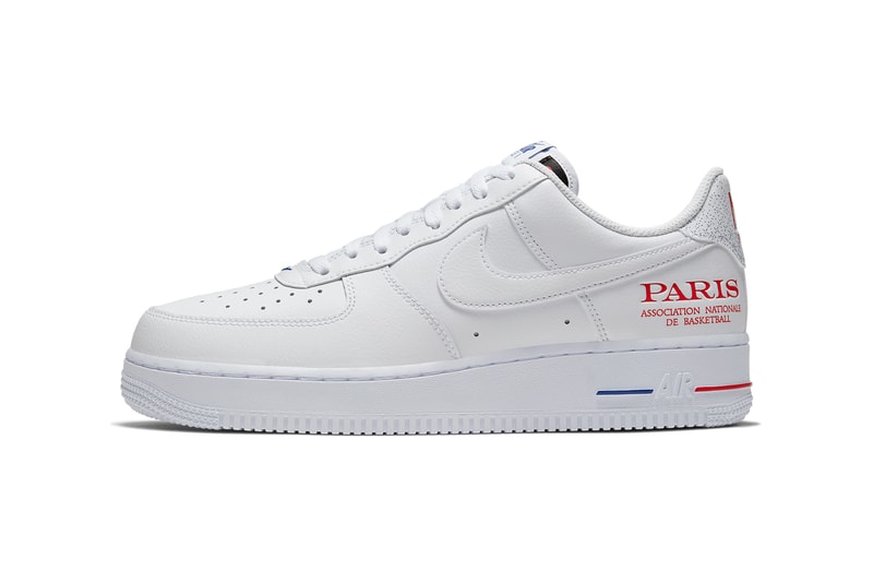 nike air force 1 nba global games paris game france french white university red adrenaline blue CW2367 100 release date info photos price