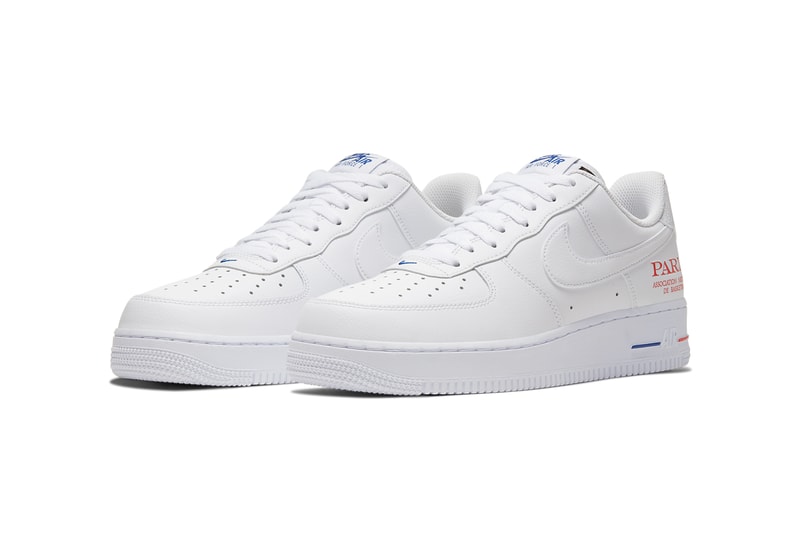 nike air force 1 nba global games paris game france french white university red adrenaline blue CW2367 100 release date info photos price
