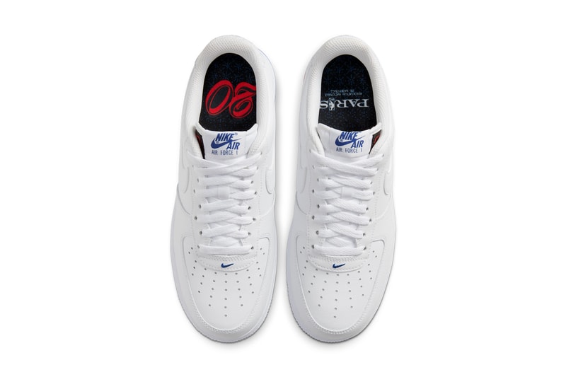 nike air force 1 nba global games paris game france french white university red adrenaline blue CW2367 100 release date info photos price