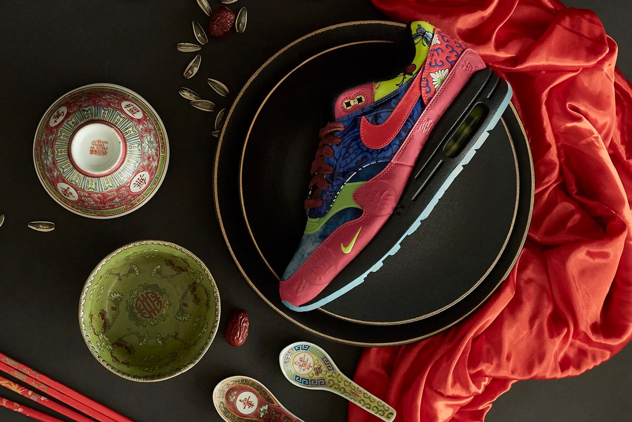 nike air max 1 premium chinese new year cny year of the rat Game Royal Laser Crimson Black Jeu Royal Noir Cramoisi Laser CU8861 460 release date info photos price