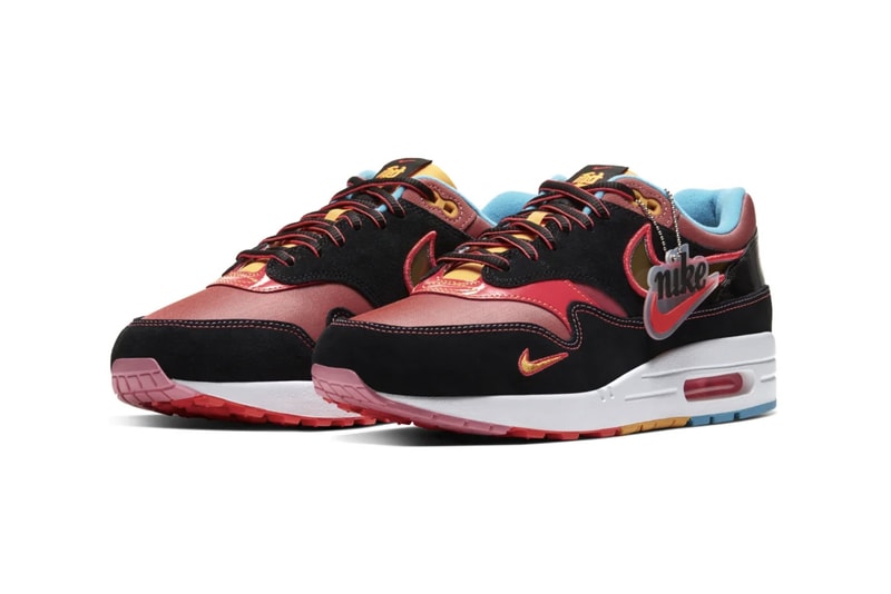 Nike Air max 1 new york chinatown nycc release information red maroon black light blue gold pink buy cop purchase order chollima winged horse