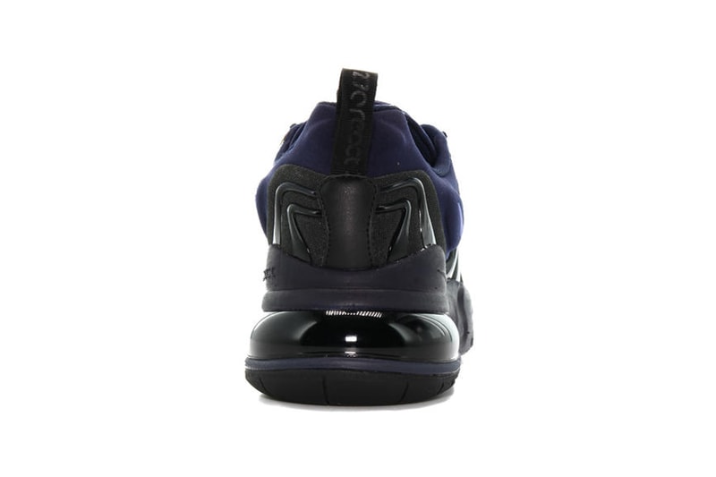 Nike Air Max 270 React ENG Black Obisidian footwear shoes sneakers kicks runners trainers spring summer 2020 swoosh oregon CD0113 001 purple sapphire air unit cushioning performance footwear