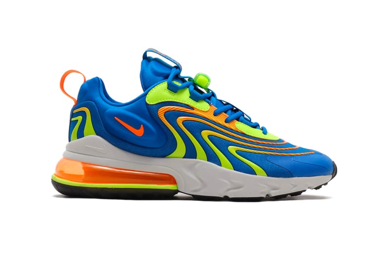 nike air max 270 react blue and orange