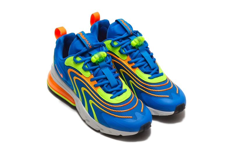 Nike Air Max 270 React ENG Laser Crimson Laser Orange VOLT PLATINUM TINT SOAR TOTAL ORANGE cd0113 401 601 sneakers shoes footwear kicks runners trainers swoosh spring 2020