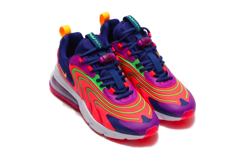 Nike Air Max 270 React ENG Laser Crimson Laser Orange VOLT PLATINUM TINT SOAR TOTAL ORANGE cd0113 401 601 sneakers shoes footwear kicks runners trainers swoosh spring 2020