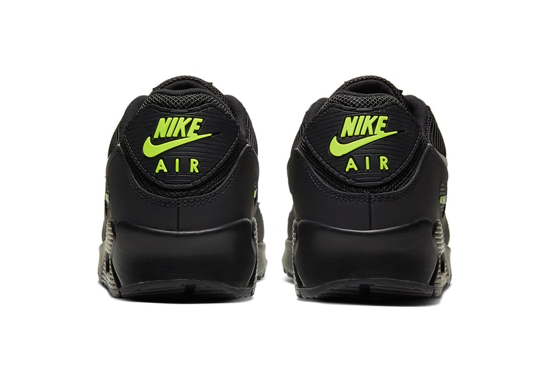 nike air max 90 black volt light smoke grey CV1634 001 release date info photos price