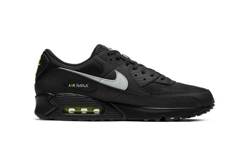 nike air max 90 black volt light smoke grey CV1634 001 release date info photos price