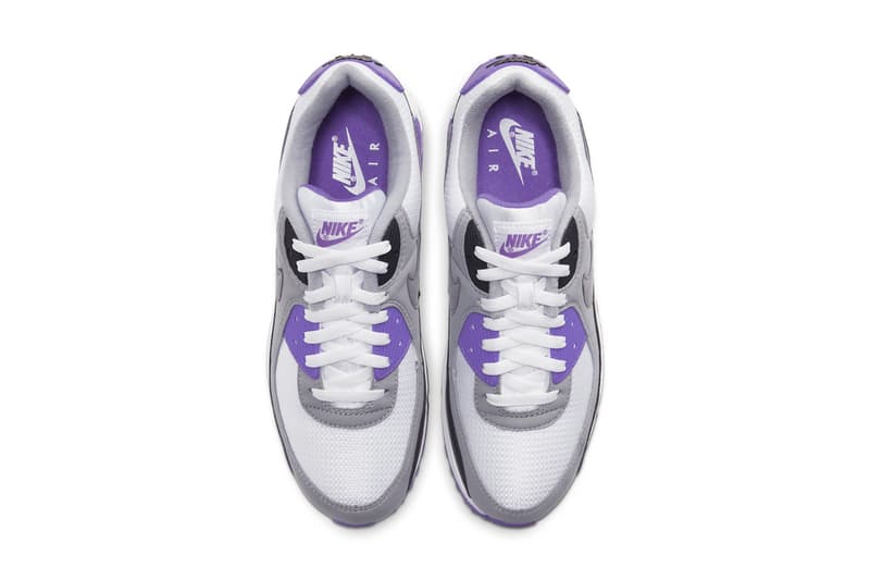 nike air max 90 30th anniversary volt hyper turquoise grape white particle grey black cd0881 100 103 release date info photos price