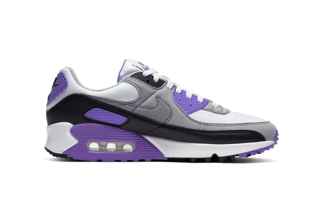 air max 90 purple white