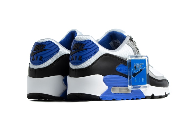 nike air max 90 white particle grey hyper royal black 30th anniversary cd0881 102 release date info photos price