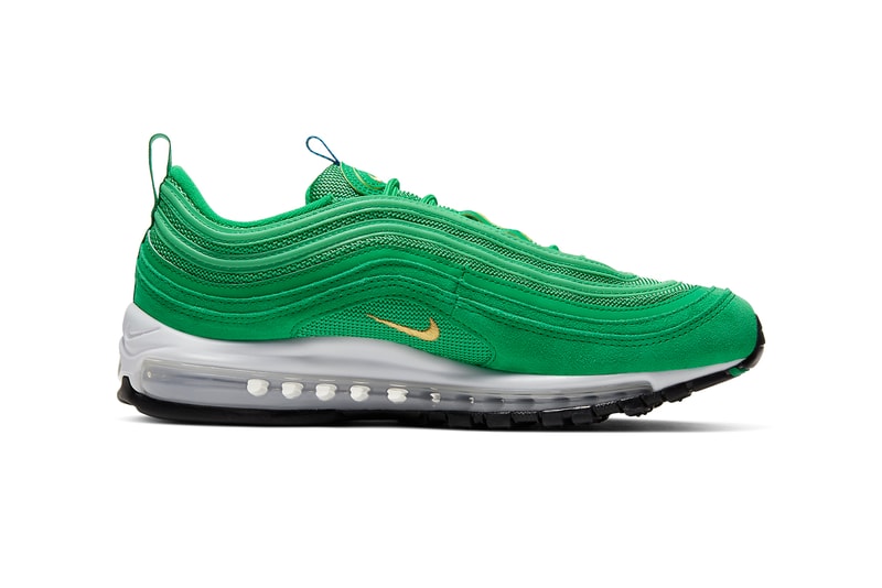 nike air max 97 olympic rings pack white metallic gold black photo blue amarillo lucky green challenge red CI3708 001 400 800 700 300 release date info photos price