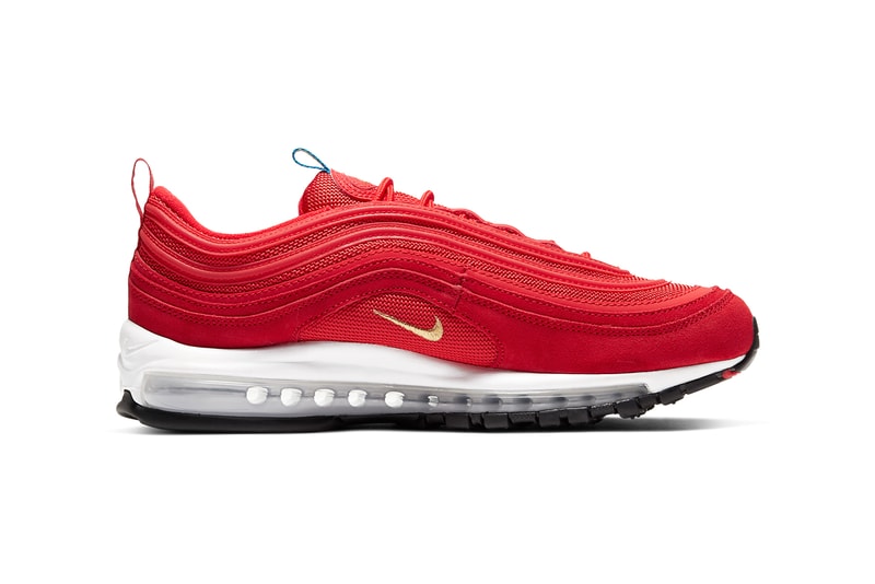nike air max 97 olympic rings pack white metallic gold black photo blue amarillo lucky green challenge red CI3708 001 400 800 700 300 release date info photos price