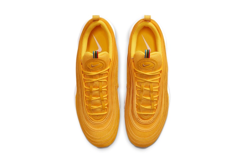 nike air max 97 olympic rings pack white metallic gold black photo blue amarillo lucky green challenge red CI3708 001 400 800 700 300 release date info photos price