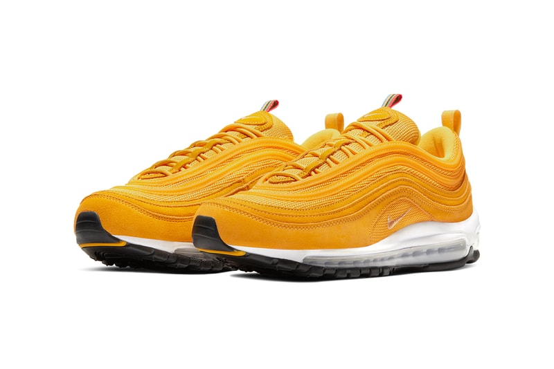 nike air max 97 olympic rings pack white metallic gold black photo blue amarillo lucky green challenge red CI3708 001 400 800 700 300 release date info photos price