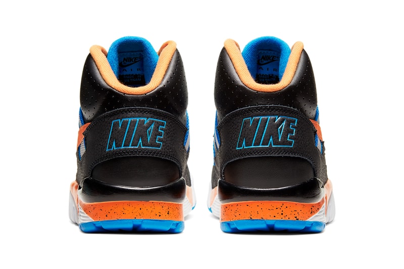nike air trainer sc new york knicks mets black rust factor orange photo blue bombay CU6672 001 bo jackson release date info photos price