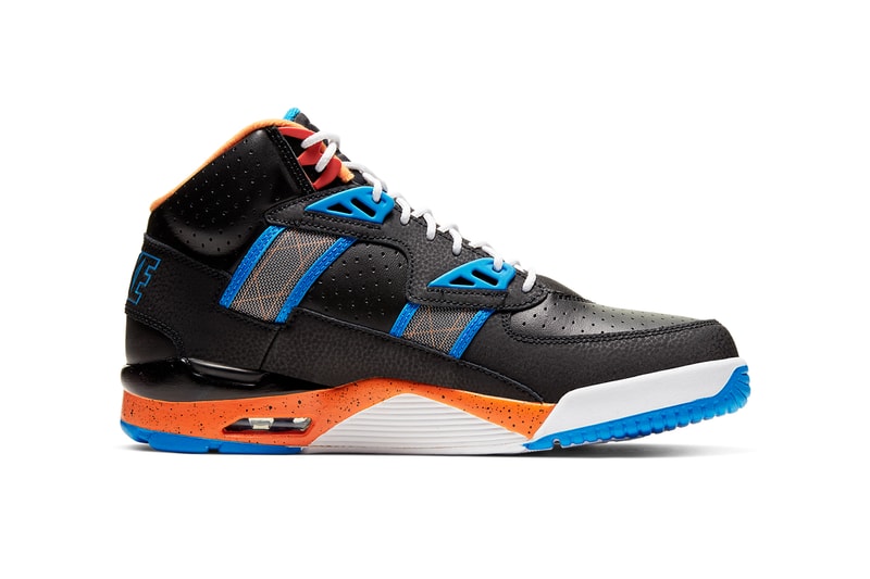 nike air trainer sc new york knicks mets black rust factor orange photo blue bombay CU6672 001 bo jackson release date info photos price