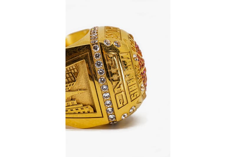 Nike Unveils Champion's Ring for Grand Paris Basketball League First Look Gold Diamonds Swoosh Jewelry Winners Prize NBA Model 'The Paris Ring' Playoffs