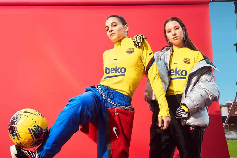 Nike NextGen VaporKnit Barcelona Training Kit football soccer la liga 2020 catalan flag yellow volt navy