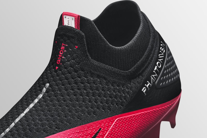Nike phantom vsn2 football boot attacking soccer release details information buy cop purchase black pink ghost lace system flyknit