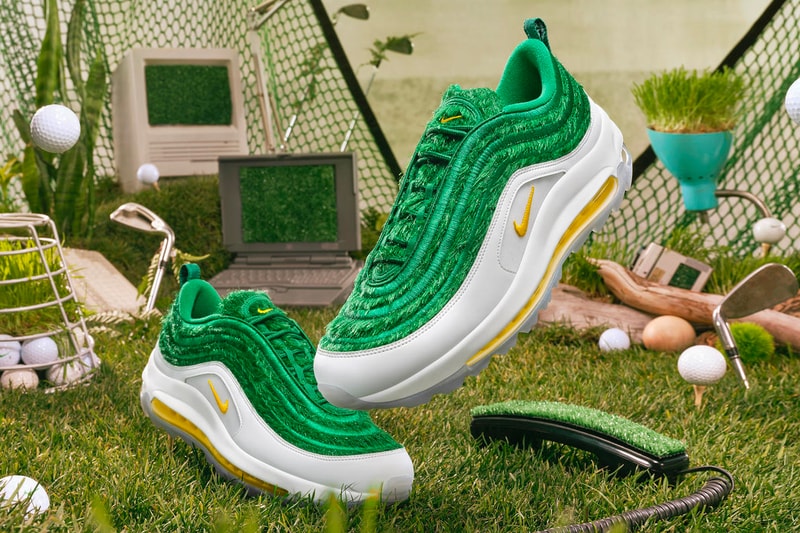 Nike Golf Air Max 97 G Grass Release Info Buy Price White Green yellow
