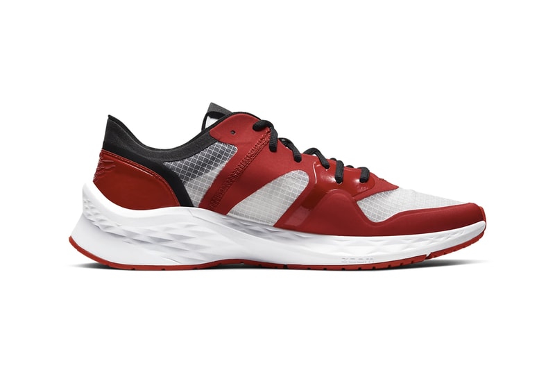 Nike Jordan Brand 85 Racer "White/University Red/Black" Sneaker Running Footwear Drops Release Information AJ1 Inspiration Chicago Light CI0055-106