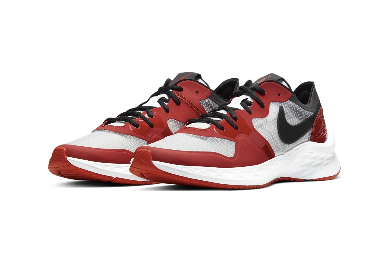 Nike Jordan Brand 85 Racer "White/University Red/Black" Sneaker Running Footwear Drops Release Information AJ1 Inspiration Chicago Light CI0055-106