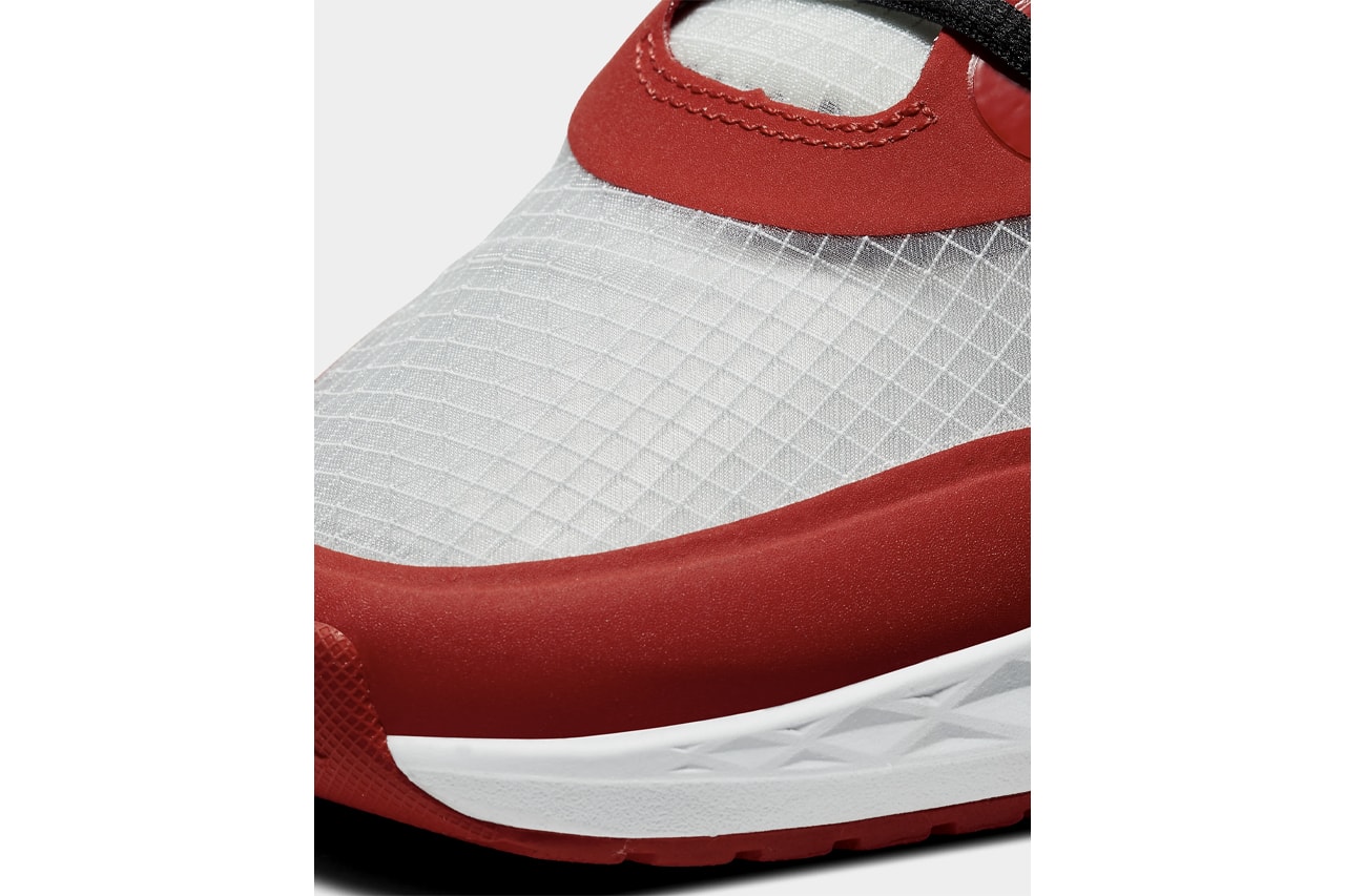 Nike Jordan Brand 85 Racer "White/University Red/Black" Sneaker Running Footwear Drops Release Information AJ1 Inspiration Chicago Light CI0055-106
