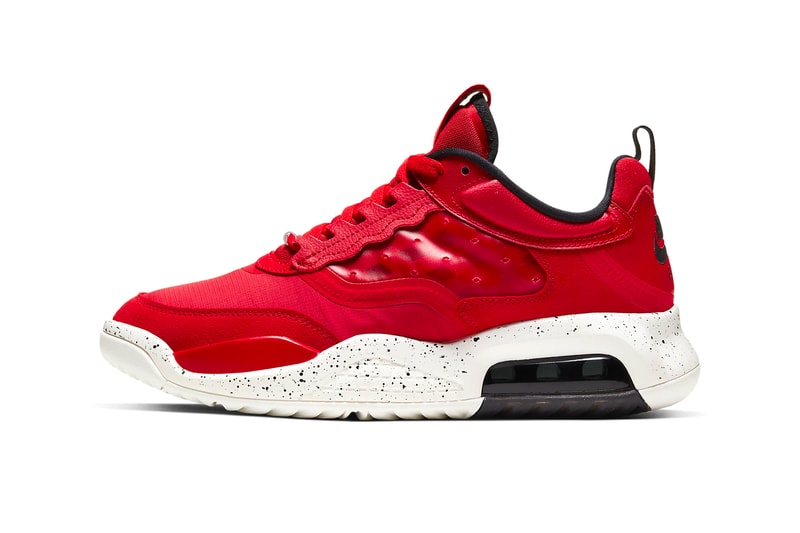 Nike Jordan Air Max 200 Fire Red Sail Black sneakers shoes footwear kicks runners trainers michael jordan 23 jumpman swoosh air unit sole Fall Winter 2019 Jordan Brand AJ4 CD6105 601