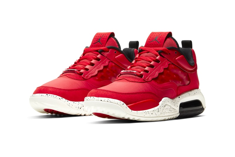 Nike Jordan Air Max 200 Fire Red Sail Black sneakers shoes footwear kicks runners trainers michael jordan 23 jumpman swoosh air unit sole Fall Winter 2019 Jordan Brand AJ4 CD6105 601