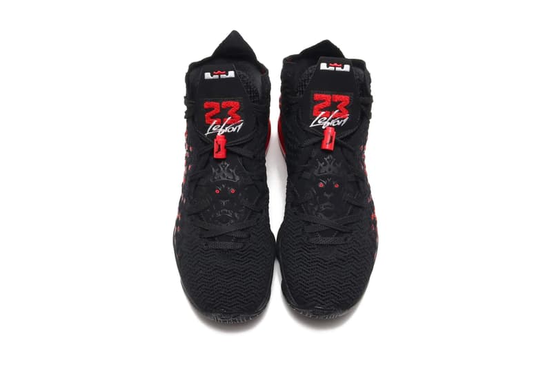 nike lebron 17 infrared air jordan 6 lebron james bq3177 006  black white university red release date info photos price