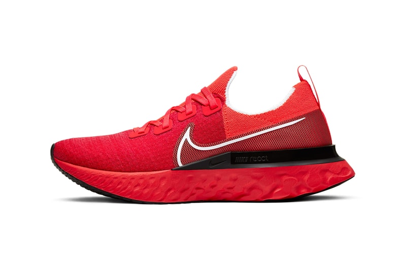 Nike React Infinity Run Flyknit Bright Crimson Black Infrared White Release CD4371-600