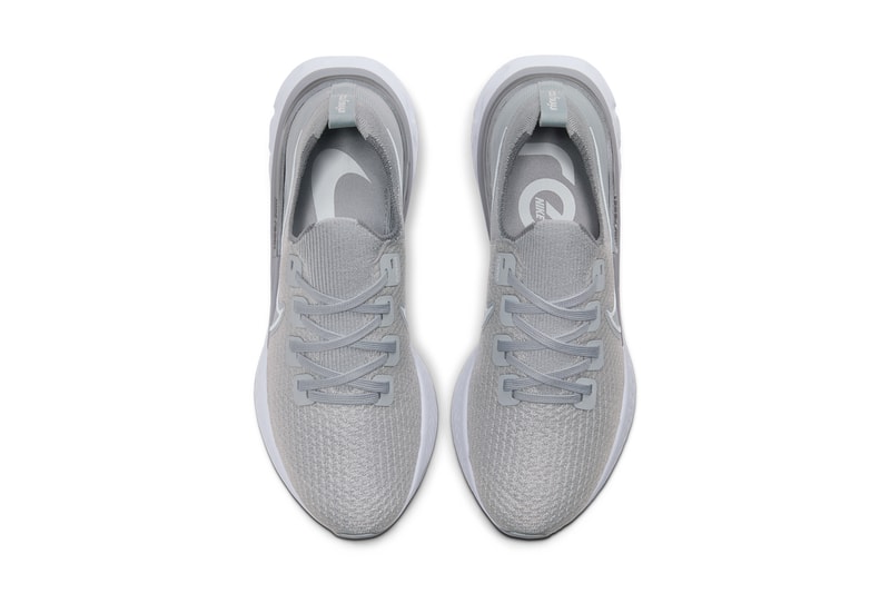 nike react infinity run wolf grey cool grey metallic silver white CD4371 003 black dark grey white 002 release date info photos price
