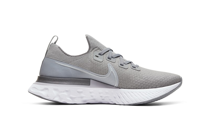 nike react infinity run wolf grey cool grey metallic silver white CD4371 003 black dark grey white 002 release date info photos price