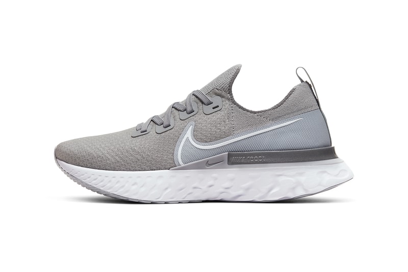 nike react nike running trainers grey
