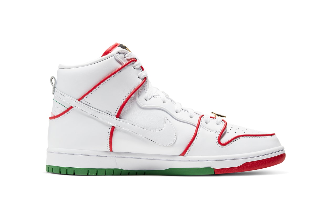 nike sb dunk high paul rodriguez p rod white red green boxing mexico mexican CT6680 100 release date info photos price