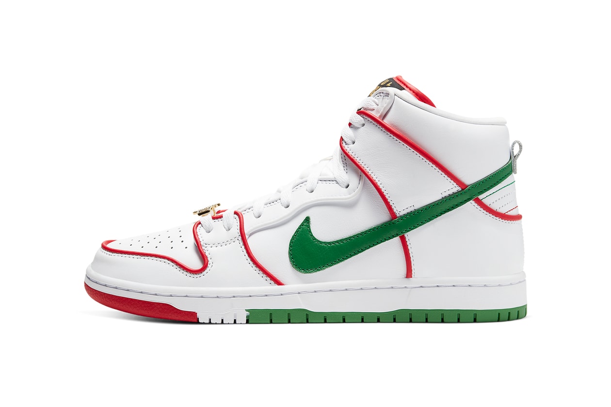 nike sb dunk high paul rodriguez p rod white red green boxing mexico mexican CT6680 100 release date info photos price