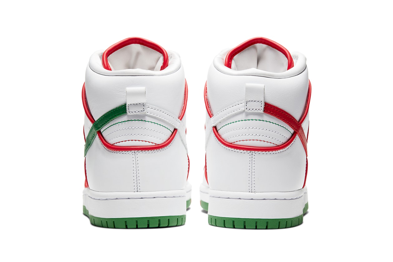 nike sb dunk high paul rodriguez p rod white red green boxing mexico mexican CT6680 100 release date info photos price