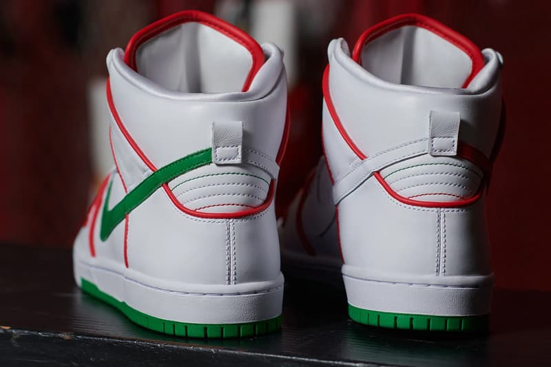 nike sb dunk high paul rodriguez p rod white red green boxing mexico mexican CT6680 100 release date info photos price